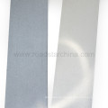 Material de cuero reflectante plata Pu para los zapatos de deporte, bolsas de